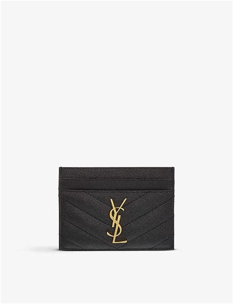 ysl slim card holder|YSL card holder selfridges.